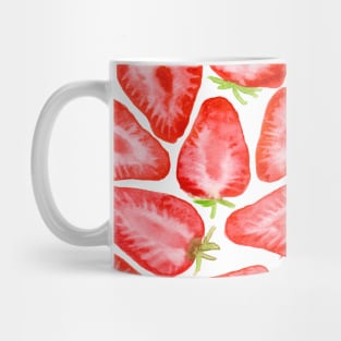 Watercolor strawberry slices pattern Mug